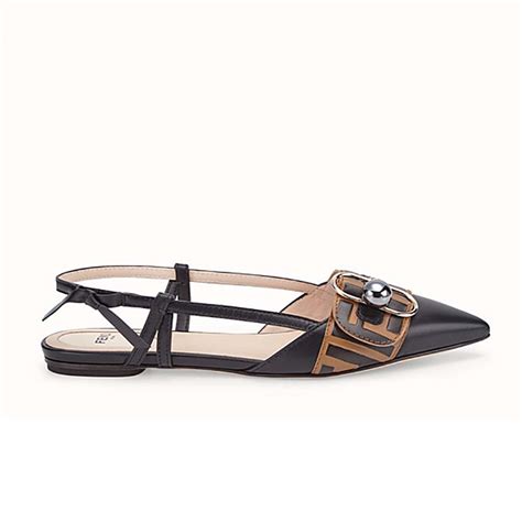 fendi flat shoes|fendi slingback shoes.